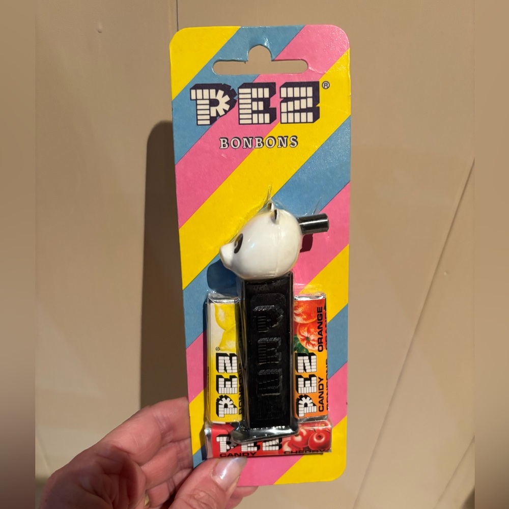 Pez Dispenser Bonbons Panda Whistle 1990 Merry Music Makers NEW On Card
